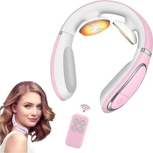 Neck Massager, Cordless Smart Massage Equipment with Heat, Electric Pulse - Picture 1 of 6
