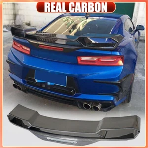 For Chevrolet Camaro ZL1 LT1 2016-2021 REAL CARBON Rear Trunk Spoiler Lip Wing - Bild 1 von 13