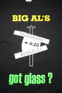 BIG AL'S 420 GOT GLAS? Vintage Famous Marijuana Headshop Berkeley CA T-Shirt - Bild 1 von 8