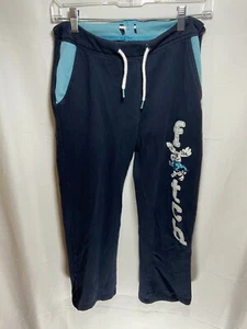 Abercrombie KIDS Pants Youth 13/14 Blue Drawstrings Logo Warm Up Kids Girls. - Picture 1 of 11