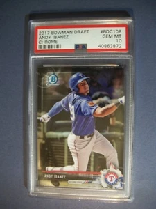 ANDY GARCIA 2017 Bowman Chrome Draft #BDC108 PSA GEM MINT 10 Rangers - Picture 1 of 1