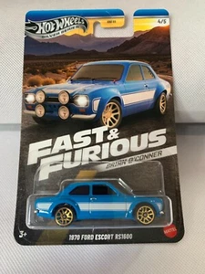 1970 Ford Escort RS1600 F&F - Modellino auto Hot Wheels (1/64) - Foto 1 di 2