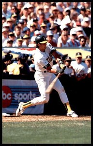 1989 Barry Colla Oakland Athletics Jose Canseco Postcard #2