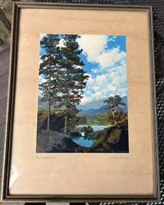 Maxfield Parrish “Thy Templed Hills” 1942 Original 8"x11" Original Frame Sealed - Picture 1 of 6