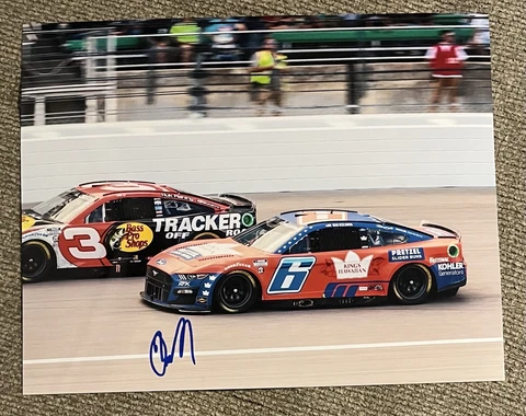 Brad Keselowski Signed 8x10 Photo Kings Hawaiian Car On The Track NASCAR COA Cover