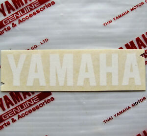 ORIGINAL Yamaha-8cm-Schriftzug-WEISS-Aufkleber-Sticker-Emblem-FENDER-80mm-Logo