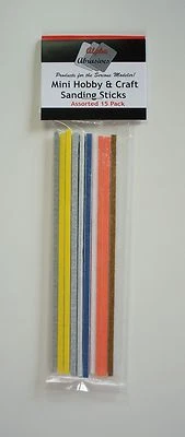 Sanding Sticks, Sanding Rods, Files, P120 - P800 for Model Making - Image 1 of 2