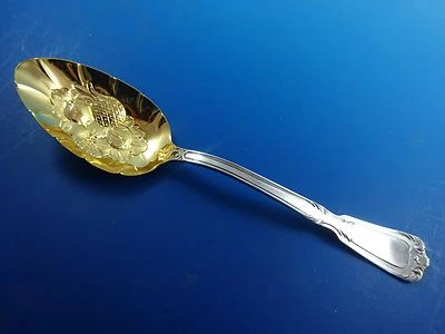 Cuchara de bayas de plata esterlina Chambord de Reed & Barton con cuenco de lavado de oro #8356 Foto 1 de 3