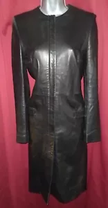 Genuine Leather Black Dress/Jacket - Picture 1 of 12