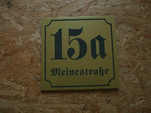 House number 20 x 20 cm - Custom text+ Color - new - Picture 1 of 2