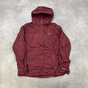 Chaqueta de Lluvia L.L.Bean Para Hombre Mediana Impermeable Exterior Abrigo, Granate - Imagen 1 de 13