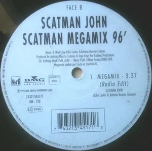 Scatman John Megamix 96 Vinyl Single 12inch Nnb - Imagen 1 de 1