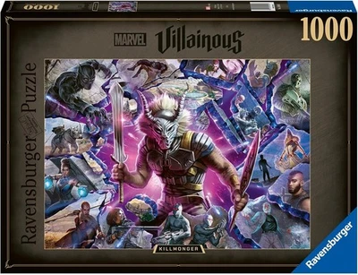 Marvel Villainous Killmonger Ravensburger 1000pcs Jigsaw Puzzle  - NEW - Image 1 of 3