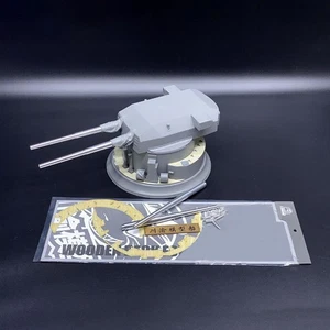 For Takom 0512 Bismarck Gun Turret Models 1/72 Scale Metal Barrels Wooden Deck - Picture 1 of 4