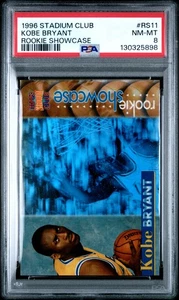 Stadium Club Rookie Showcase 1996 #RS11 Kobe Bryant RC Rookie Showcase PSA 8 - Imagen 1 de 2