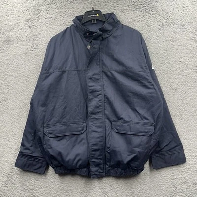 Bulwark FR Flame Resistant Protective Work Wear Men’s Blue Chore Jacket Size XXL - Image 1 of 4