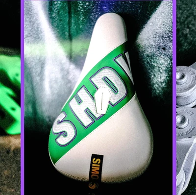 ASIENTO SHADOW CONSPIRACY PENUMBRA PIVOTAL MID BMX SIMONE V10 SUBROSA BLANCO VERDE Foto 1 de 4