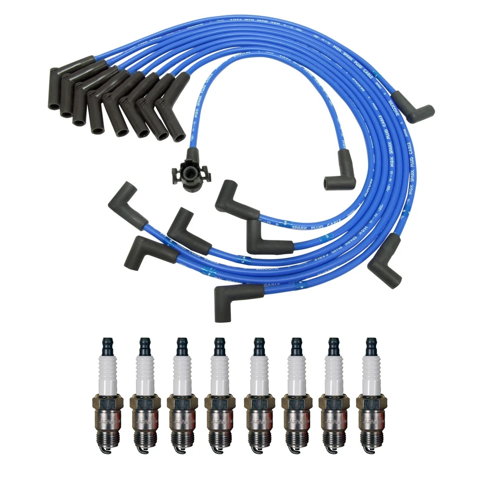 Juego de 8 bujías de níquel Denso NGK de 8 mm para E-150 Econoline 5,8 L V8 CARB Foto 1 de 1