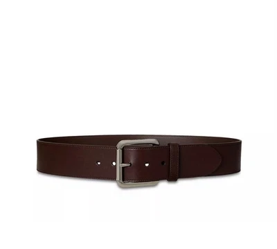 Cinturón para mujer LAUREN RALPH LAUREN cuero vachetta 1,5" ancho marrón S/32" Foto 1 de 4