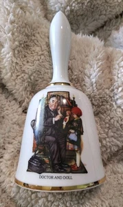 Norman Rockwell 1975 Limited Edition Doctor and Doll Bell W.Germany - Bild 1 von 3