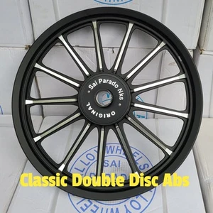For Royal Enfield Classic 350 500 FRONT & REAR 13 SPOKES ALLOY WHEEL RIM PAIR - Picture 1 of 1