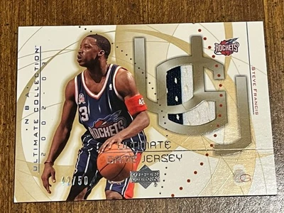 STEVE FRANCIS 2002-03 Upper Deck Ultimate Collection Game Jerseys Gold #42/50 - Image 1 of 2