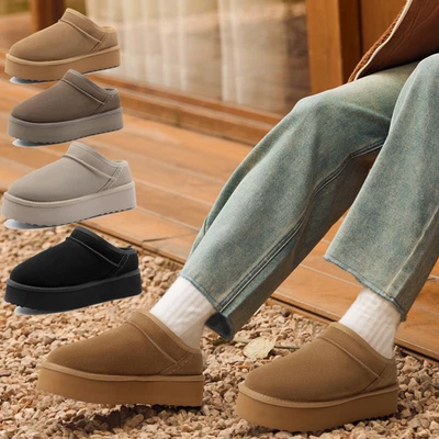 Women Genuine Suede Memory Foam Slippers Comfortable Slip On Slippers - Image 1 of 2