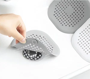 2 Pieces Shower Drain Hair Catcher Bathtub Stopper, Home Protectors with Sucker - Picture 1 of 7