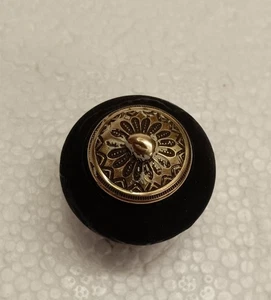 VINTAGE MESSING UND HOLZ SCHUBLADE, TÜR, SCHREIBTISCH, MÜLLEIMER, SCHRANKZUG ODER GRIFF - Bild 1 von 5