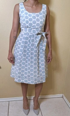 Vestido Banana Republic Lunares Seda Talla 4 Rockabilly Retro Cóctel Fiesta  Foto 1 de 4