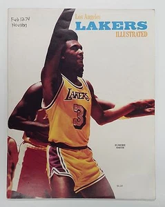 1973/74 LOS ANGELES LAKERS VS HOUSTON ROCKETS PROGRAM SCORECARD EX DATED 2/12/74 - Picture 1 of 3