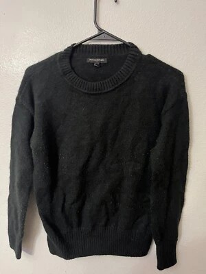 Suéter Banana Republic Mujer Cuello Redondo Talla Pequeña Negro Mezcla Acrílico Foto 1 de 4