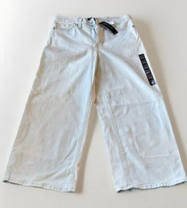 Banana Republic Premium Denim High Rise Wide Leg Crop Jeans Women’s Size 30 NWT - Picture 1 of 10