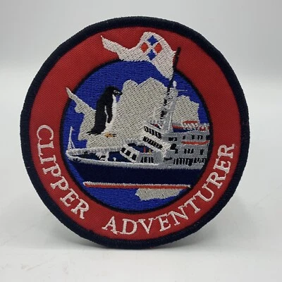 Vintage Clipper Adventurer Sew On Patch 3.5 Inch Arctic Expedition - Image 1 of 2