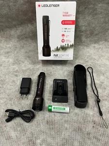 Led Lenser P6R Signature Rechargable 1400 lm IP68 Waterproof LED Torch + Add-ons - Picture 1 of 14