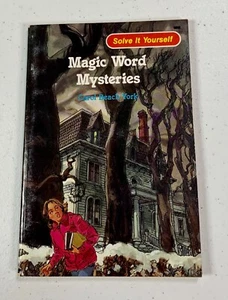 Magic Word Mysteries Carol Beach York 1982 Vintage Solve It Yourself Book - Imagen 1 de 4