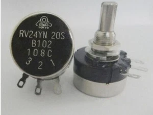 COSMOS/TOCOS RV24YN 20S B102 Potentiometer, 1K OHM Long Life Panel Pot W / Knob - Picture 1 of 5