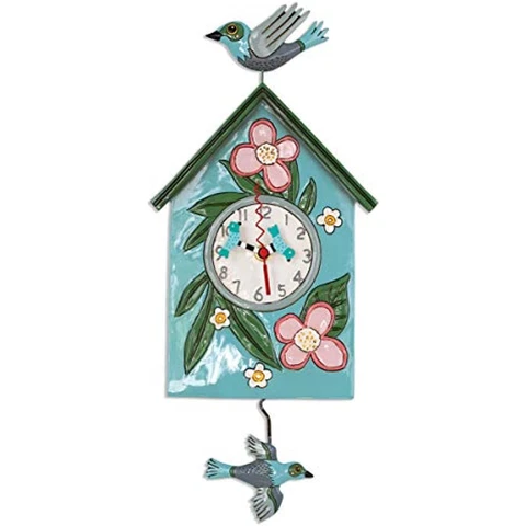 Allen Designs P1994 Swinging Pendulum Birdhouse Bluebird Design Blessed Nest Cover