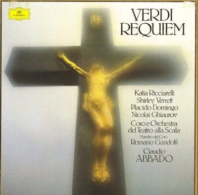 2LP Box VERDI Requiem ABBADO RICCIARELLI DOMINGO DGG 2707120 NM 1979 Recording - Image 1 of 3