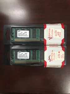 2x Samsung 256mb DDR PC2700 M368L3223DTM-CB3 0346 C CL2.5 RAM memory  - Picture 1 of 1