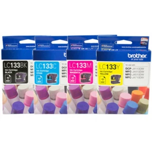 GENUINE Original Brother LC133 Ink Cartridge J4110DW J4410DW J4510DW J4710DW - Picture 1 of 7