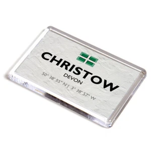FRIDGE MAGNET - Christow, Devon - Lat/Long SX8384 - Picture 1 of 1