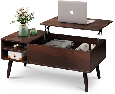 Lift Top Coffee Table for Living Room,Small Coffee Table with Storage,Hidden Com - Image 1 of 4