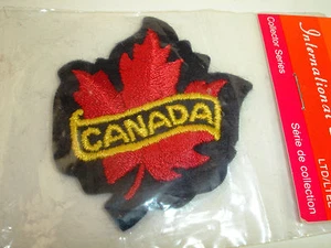 Parche de viaje de recuerdo vintage bordado hoja de arce Canadá NUEVO NOS - Imagen 1 de 5