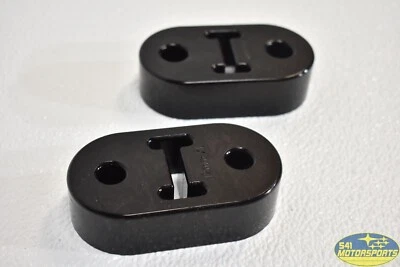 Par de 2 colgadores de escape Kartboy 12 mm negro para modelos Subaru 2008-2014 WRX STI Foto 1 de 3