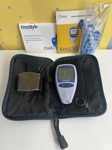 FREESTYLE TheraSense Glucose Meter Monitor with Carrying Case and More - Picture 1 of 12