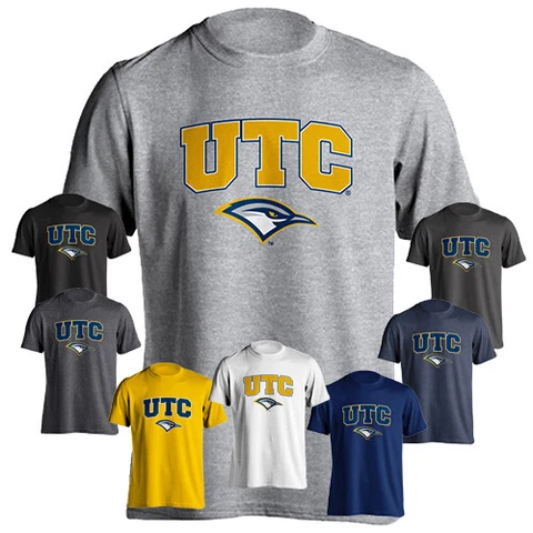 University of Tennessee Chattanooga Mocs Block UTC & Mascot Short Sleeve Tee Cover