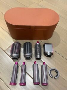 Dyson Airwrap Hair Styler Attachment Set w/Case Gray/Fuchsia (no Airwrap)