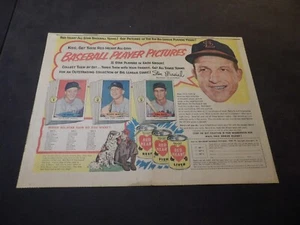 Red Heart Dog Food ad - Apr 18, 1954 - 1 Half-Size Sunday - Musial / Mantle - Picture 1 of 2