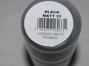 HUMBROL BLACK 150ml MODELLERS SPRAY PAINT ACRYLIC SPRAY MATT BLACK 33 - Picture 1 of 2